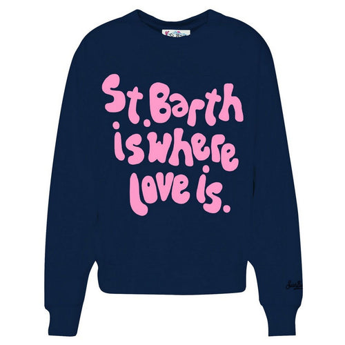 MC2 SAINT BARTH maglioni donna mc2 saint barth - starduast w sb love is 61 - blu da donna