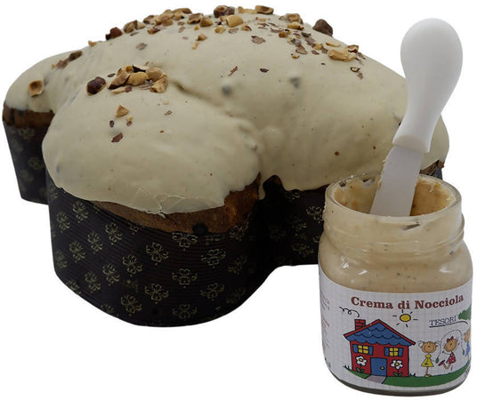 1kg. Colomba Pasquale Artigianale Siciliana alla Nocciola Farcita crema di Nocciole 200g Fatta a Mano in Sicilia Colomba Pasquale Tesori Di Sicilia - Nicosia, Commerciovirtuoso.it