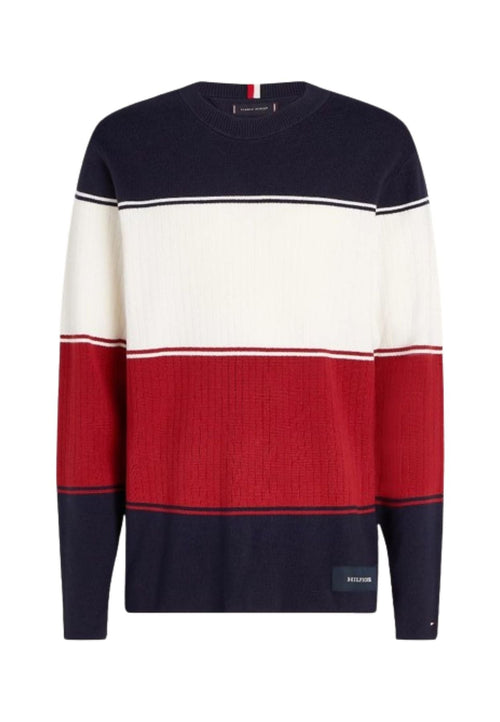 Tommy Hilfiger MAGLIONE milano colourblock crew neck da uomo
