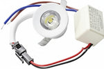 1W Faretto Incasso led Puntoluce 220V Rotondo Bianco 100lm Illuminazione/Illuminazione per interni/Lampadari lampade a sospensione e plafoniere/Faretti da soffitto Zencoccostore - Formia, Commerciovirtuoso.it