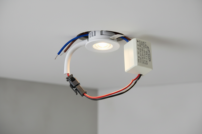 1W Faretto Incasso led Puntoluce 220V Rotondo Bianco 100lm