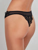 Perizoma Gisela 2/10103B taglia S, tessuto ricamato floreale in pizzo, intimo elegante e coordinabile con reggiseno.