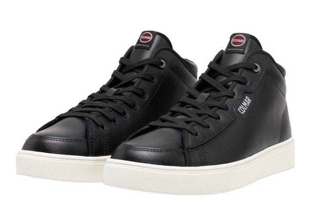 COLMAR Sneakers Uomo art. BATES MID PREMIUM 225 in pelle Black