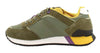COLMAR Sneakers Uomo art. TRAVIS PLUS COLORS 011 in tessuto/suede Military Green-Ochre-Purple
