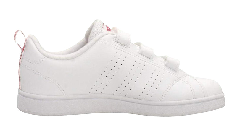 ADIDAS Tennis Bambina art. VS ADV CL CMF C (BB9978) in ecopelle White Pink