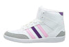 ADIDAS Basketball Ragazza art. VLNEO HOOPS MID W (F38384) in ecopelle White/Pink/Purple