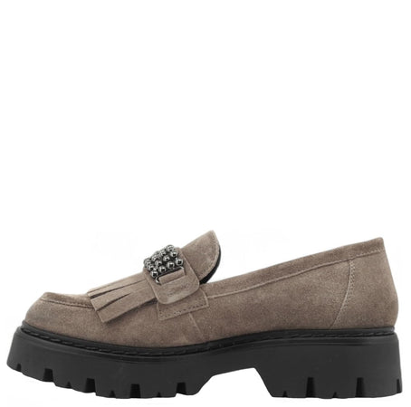 CAFE'NOIR Mocassini Donna art. FC6005 in pelle scamosciata Noce