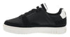 COLMAR Sneakers Uomo art. LOGAN GLOW 425 in pelle/tessuto Black/White