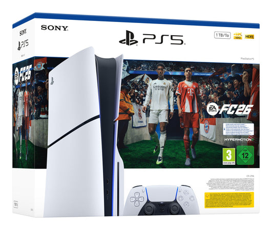 Sony PS5 Slim 1TB Standard con EA Sports FC 26 Nero/Bianco