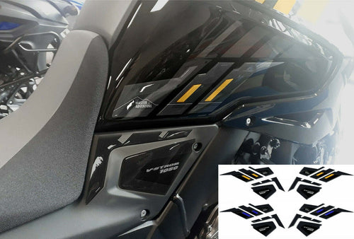 2-ADESIVI-3D-PROTEZIONI-LATERALI-SERBATOIO-MOTO-compatibili-SUZUKI-V-STROM-1050
