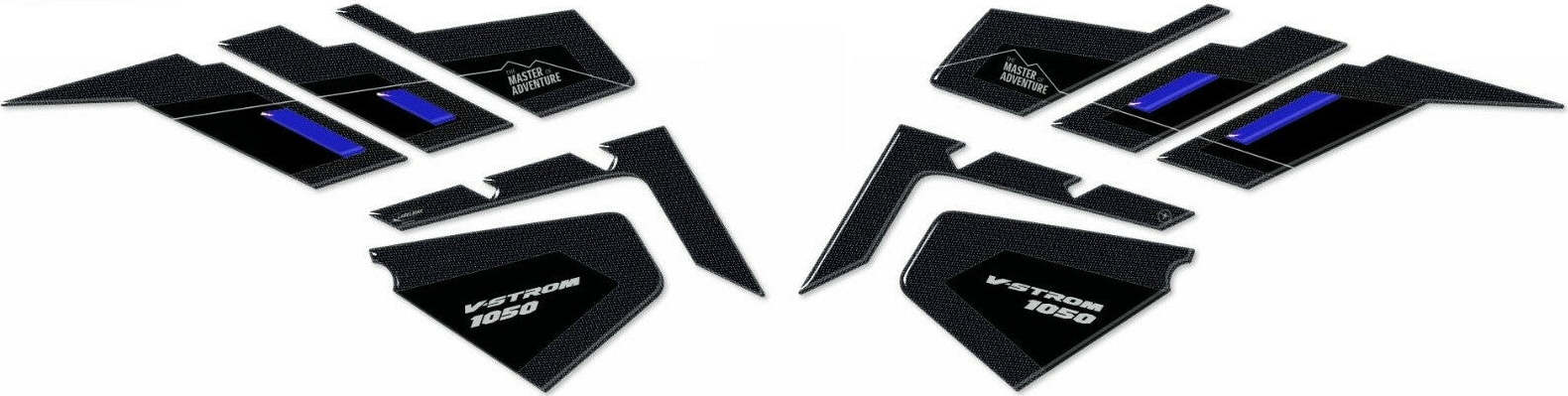 2-ADESIVI-3D-PROTEZIONI-LATERALI-SERBATOIO-MOTO-compatibili-SUZUKI-V-STROM-1050