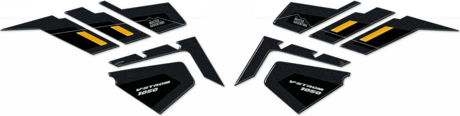 2-ADESIVI-3D-PROTEZIONI-LATERALI-SERBATOIO-MOTO-compatibili-SUZUKI-V-STROM-1050