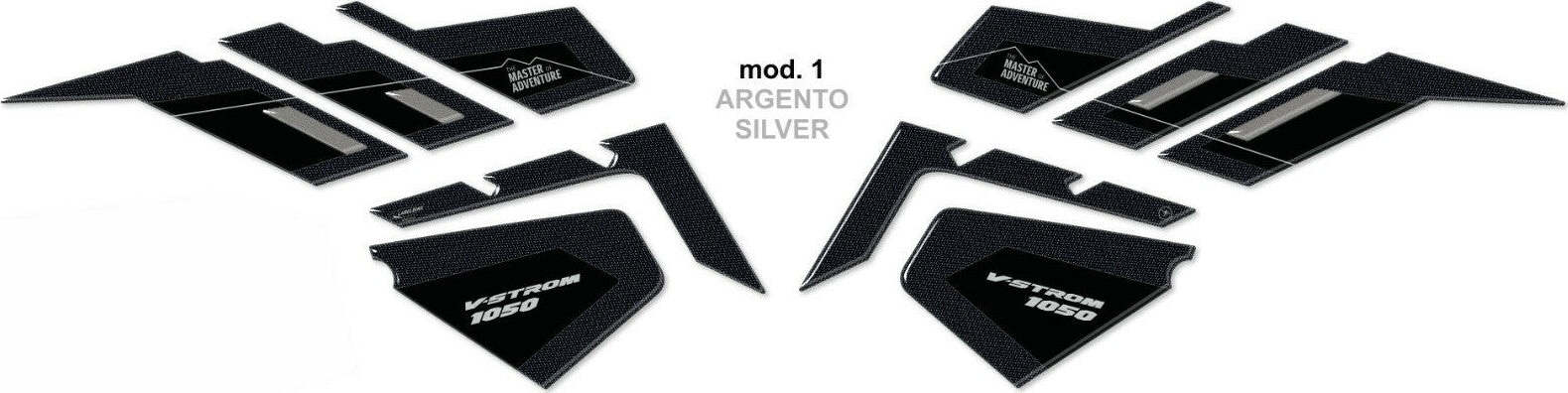 2-ADESIVI-3D-PROTEZIONI-LATERALI-SERBATOIO-MOTO-compatibili-SUZUKI-V-STROM-1050