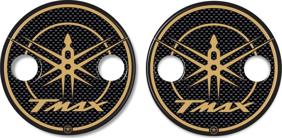 Protezione Carter Variatore Adesivi Resinati Per Yamaha Tmax 500/530 2001- 2016 - - Effetto Oro E Nero Resin Bike Italia - Foto 4