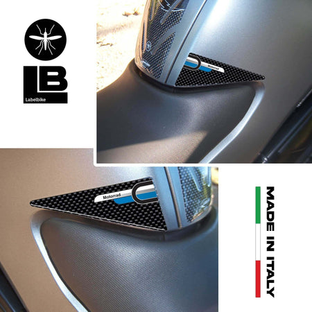 2-ADESIVI-in-RESINA-3D-PROTEZIONE-LATERALE-SERBATOIO-CARBONIO-per-MOTO-BMW-New!