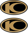 2-ADESIVI-LOGO-in-RESINA-gel-3D-compatibili-per-scooter-Kymco-Nero-ORO
