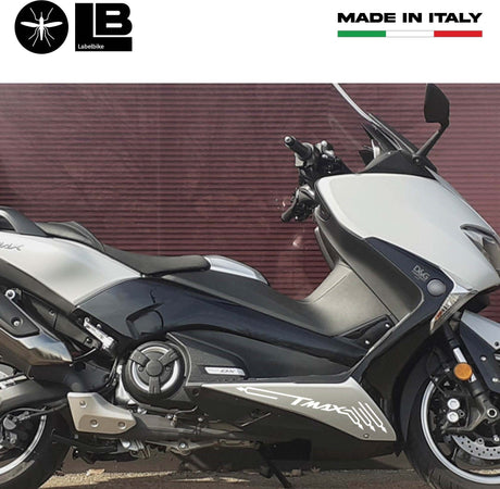 2-ADESIVI/STICKERS-Sottocarene-TMAX-compatibili-x-SCOOTER-YAMAHA-T-MAX-2001-2021