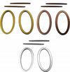 2 ANELLI ANELLO FERMAGLIO DESIGN MODERNO 16.5x9.5CM FERMATENDA RACCOGLI TENDE  Trade Shop italia - Napoli, Commerciovirtuoso.it