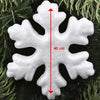2 APPENDINI FIOCCO DI NEVE IN POLISTIROLO 40CM BIANCHI DECORAZIONI NATALIZIE  Trade Shop italia - Napoli, Commerciovirtuoso.it