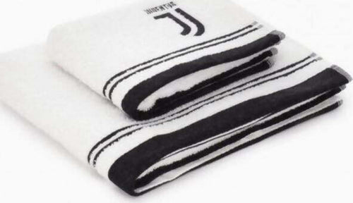 2 asciugamani bagno in puro cotone spugna 100% juventus f.c prodotto ufficiale con logo ricamano e banda nera Sport e tempo libero/Fan Shop/Articoli per la casa/Bagno/Asciugamani da bagno Puleo Casa - Palermo, Commerciovirtuoso.it
