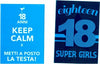 2 BIGLIETTO AUGURI COMPLEANNO 18 ANNI BLU CON BUSTA KEEP CALM TESTA POSTO SUPER Casa e cucina/Hobby creativi/Materiali per hobby creativi/Forniture per feste/Biglietti di auguri Trade Shop italia - Napoli, Commerciovirtuoso.it