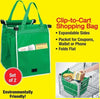 2-Borse-Borsa-Shopping-Bag-Carrello-Spesa-Con-Ganci-Per-Appendere-Supermercato