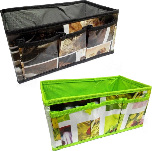 2 BOX CONTENITORI RICHIUDIBILI PORTATUTTO PORTA OGGETTI MONILI IN TNT 4308 Casa e cucina/Organizzazione interni/Organizzazione guardaroba/Contenitori sottoletto Trade Shop italia - Napoli, Commerciovirtuoso.it
