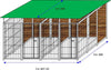 2 Box per Cani con Copertura e Retro in Legno Zincatura a Caldo Ciascuno da 200x300xh180 Cm Prodotti per animali domestici/Cani/Cucce gabbiette e recinzioni/Recinti da esterno Ogomondo - Martina Franca, Commerciovirtuoso.it