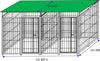 2 Box per Cani con Copertura Zincatura a Caldo Ciascuno da 200x200x Altezza 180 Cm Prodotti per animali domestici/Cani/Cucce gabbiette e recinzioni/Recinti da esterno Ogomondo - Martina Franca, Commerciovirtuoso.it