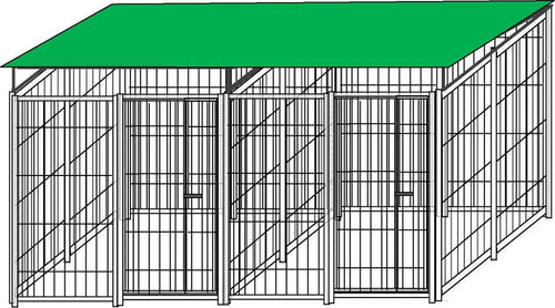 2 Box per Cani con Copertura Zincatura a Caldo Ciascuno da 200x200x Altezza 180 Cm Prodotti per animali domestici/Cani/Cucce gabbiette e recinzioni/Recinti da esterno Ogomondo - Martina Franca, Commerciovirtuoso.it
