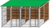 2 Box per Cani Copertura e Retro in Legno Zincatura a Caldo Ciascuno da 200x200xh180 Cm Prodotti per animali domestici/Cani/Cucce gabbiette e recinzioni/Recinti da esterno Ogomondo - Martina Franca, Commerciovirtuoso.it