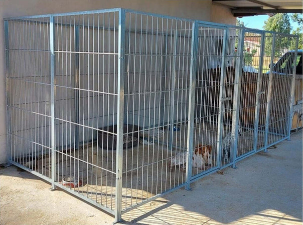 2 Box per Cani da Esterno con Zincatura a Caldo Ciascuno da 200x200x Altezza 180 Cm Prodotti per animali domestici/Cani/Cucce gabbiette e recinzioni/Recinti da esterno Ogomondo - Martina Franca, Commerciovirtuoso.it