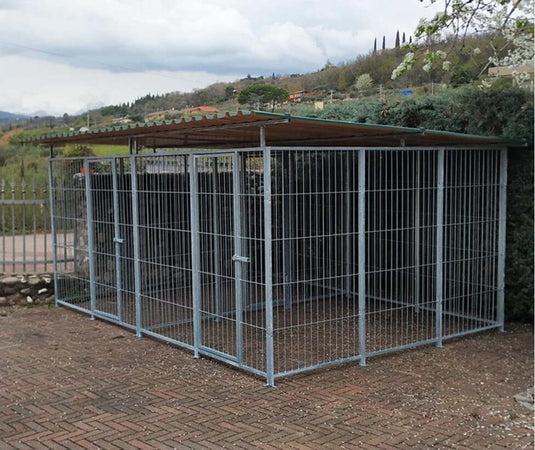 2 Box per Cani da Esterno Coperto con Zincatura a Caldo Ciascuno da 300x200x Altezza 180 Cm Prodotti per animali domestici/Cani/Cucce gabbiette e recinzioni/Recinti da esterno Ogomondo - Martina Franca, Commerciovirtuoso.it