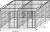 2 Box per Cani Predisposizione alla Copertura Zincato Ciascuno da 300x200x Altezza 180 Cm Prodotti per animali domestici/Cani/Cucce gabbiette e recinzioni/Recinti da esterno Ogomondo - Martina Franca, Commerciovirtuoso.it