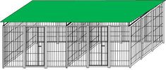 2 Box Uniti per Cani da Esterno Copertura Zincato a Caldo Ciascuno da 300x300xh180 Cm Prodotti per animali domestici/Cani/Cucce gabbiette e recinzioni/Recinti da esterno Ogomondo - Martina Franca, Commerciovirtuoso.it