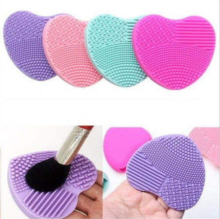 2-Bushegg-Spazzola-Per-Pulizia-Pennello-Pennelli-Silicone-Cosmetici-Make-Up