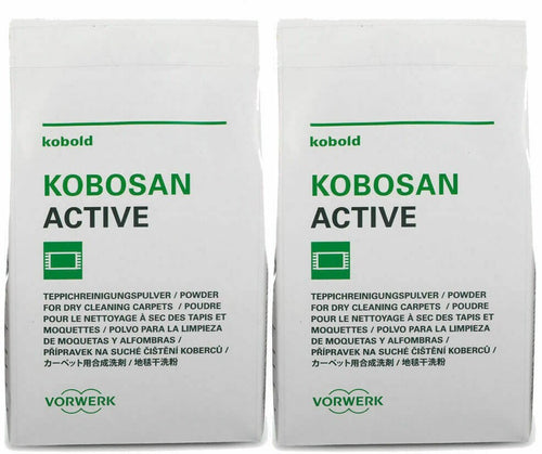 2 Buste Kobosan Active 500G Battitappeto Folletto Originali Vorwerk