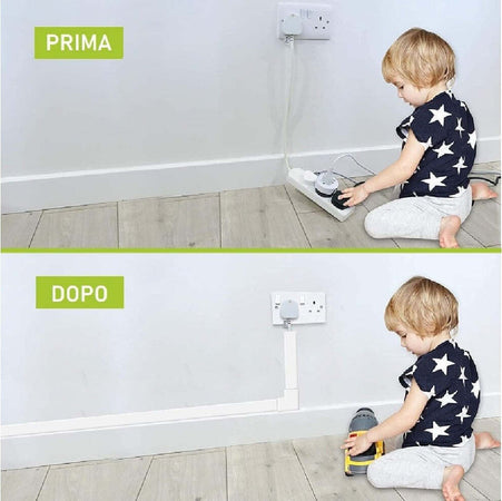 2 Canalina Elettrica Passacavi Plastica Ct2 2mt 40x25mm Bianca Copertura 5624025 Casa, arredamento e bricolage > Materiale Elettrico Trade Shop italia - Napoli, Commerciovirtuoso.it
