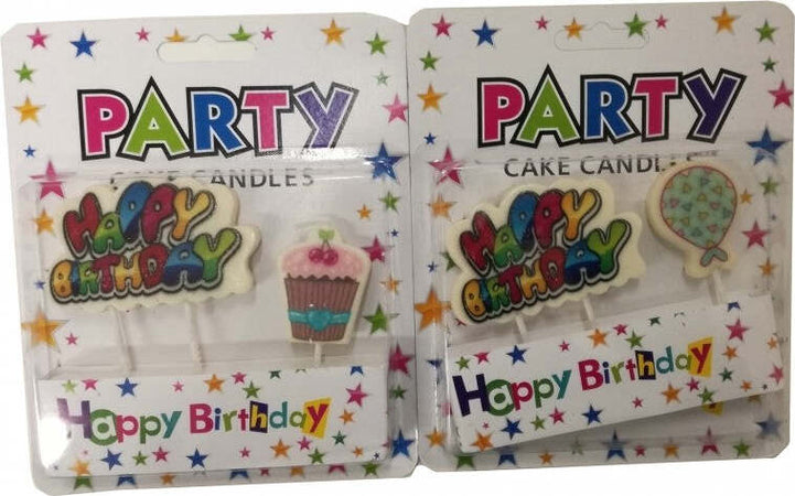 2 CANDELINE IN CERA HAPPY BIRTHDAY CUP CAKE PALLONCINO TORTA PARTY COMPLEANNO Casa e cucina/Hobby creativi/Materiali per hobby creativi/Forniture per feste/Articoli per feste e compleanni per bambini/Decorazioni/Candele Trade Shop italia - Napoli, Commerciovirtuoso.it