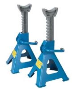 2 Cavalletti per Auto cricchetto regolazione da 3 e 6 Tonnellate Silverline