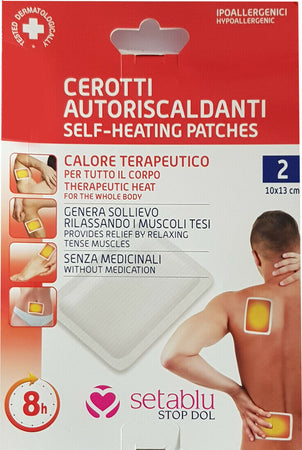2 Cerotti Auto Riscaldanti Calore Corpo Schiena Collo Muscoli Dolore 10x13cm Salute e Bellezza > Cura della Persona > Cerotti Muscolari Trade Shop italia - Napoli, Commerciovirtuoso.it