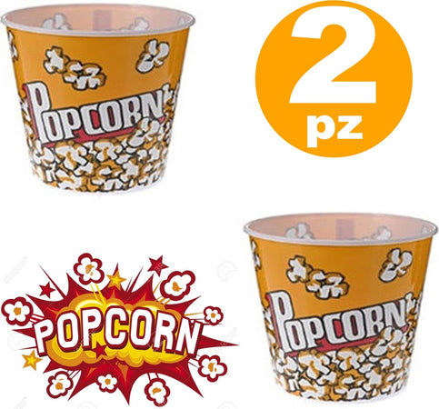 2 CONTENITORE PER POP CORN CIOTOLA RIGIDA BICCHIERE RIUTILIZZABILE FESTA CINEMA Casa e cucina/Elettrodomestici per la cucina/Elettrodomestici speciali/Macchine per Pop-corn Trade Shop italia - Napoli, Commerciovirtuoso.it