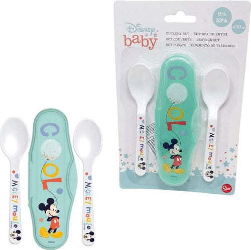 2 Cucchiai Per Bambini Prima Pappa Topolino Con Astuccio Mickey Mouse Prima infanzia/Allattamento e pappa/Stoviglie/Set di stoviglie Trade Shop italia - Napoli, Commerciovirtuoso.it