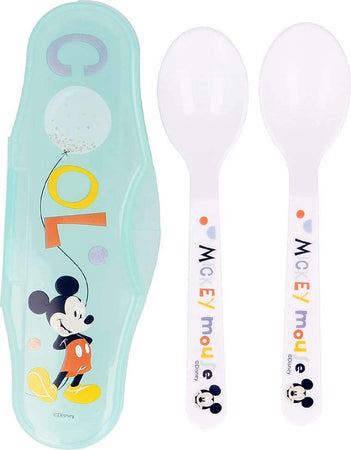 2 Cucchiai Per Bambini Prima Pappa Topolino Con Astuccio Mickey Mouse Prima infanzia/Allattamento e pappa/Stoviglie/Set di stoviglie Trade Shop italia - Napoli, Commerciovirtuoso.it