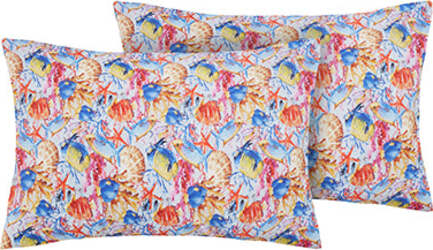 2-federe-coppia-di-federe-bifaccia-doubleface-stampa-digitale-100%-cotone-Made-in-Italy-PESCI-TROPICALI-/-BIANCO