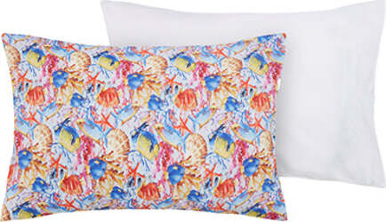 2-federe-coppia-di-federe-bifaccia-doubleface-stampa-digitale-100%-cotone-Made-in-Italy-PESCI-TROPICALI-/-BIANCO