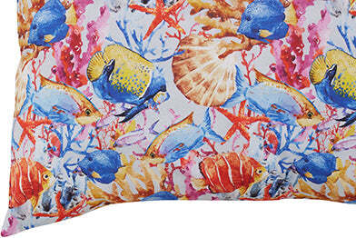 2-federe-coppia-di-federe-bifaccia-doubleface-stampa-digitale-100%-cotone-Made-in-Italy-PESCI-TROPICALI-/-BIANCO