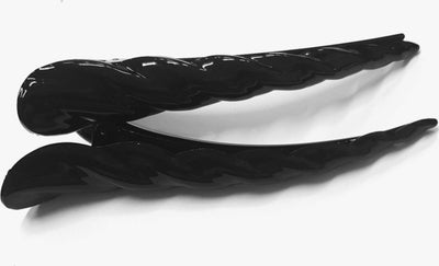 2 FERMAGLIO PINZA NERO MOLLETTA FERMA CAPELLI COCCODRILLO PARRUCCHIERE FORCINE  Trade Shop italia - Napoli, Commerciovirtuoso.it