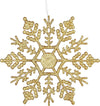 2 fiocchi di neve Oro glitterato h 10 cm pendaglio per albero di Natale decorazione Casa e cucina/Decorazioni per interni/Addobbi e decorazioni per ricorrenze/Decorazioni natalizie/Addobbi e decorazioni/Palle e palline MagiediNatale.it - Altamura, Commerciovirtuoso.it