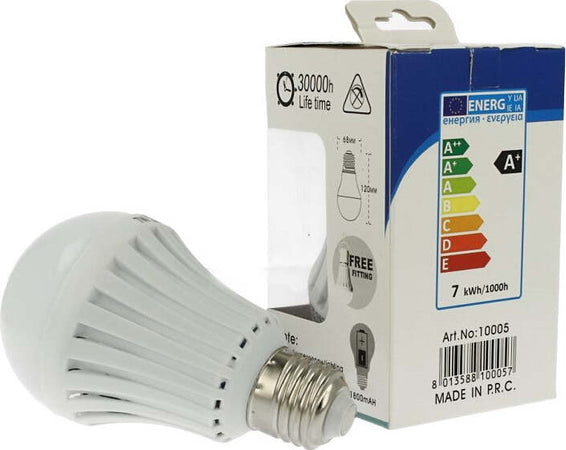 2-Lampade-Led-E27-A60-Luce-Emergenza-7W-Ricaricabile-Intelligente-Anti-Blackout-Gancio-Incluso-A2Zworld